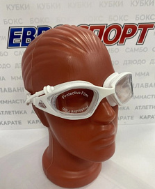 Очки KD50 белые с берушами, линзы тонированные, без покрытия