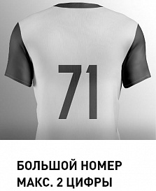 Нанесение большой номер 2 цифры